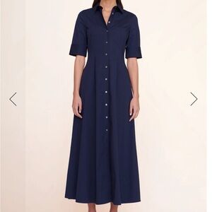 Staud from tuckernuck Joan dress in navy NWT and unsealed bag